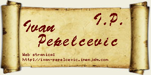 Ivan Pepelčević vizit kartica
